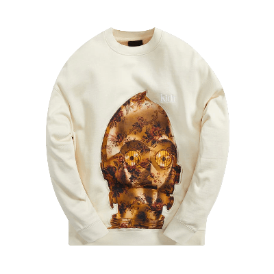 Pre-owned Kith For Star Wars C-3po Crewneck 'waffle' In Cream