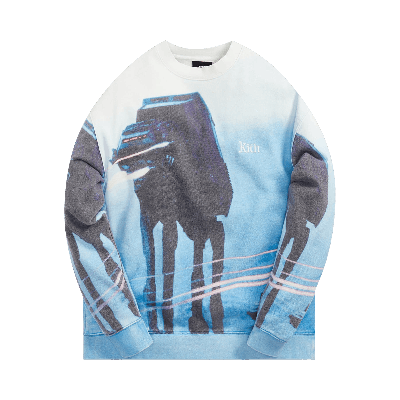 Pre-owned Kith For Star Wars Hoth Crewneck 'summit' In Blue