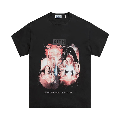 Pre-owned Kith For Star Wars The Beginning Vintage Tee 'black'