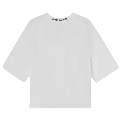 Pre-owned Palm Angels Classic Logo Over Tee 'white/black'