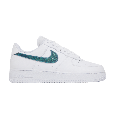 Pre-owned Nike Wmns Air Force 1 Low 'glitter Swoosh - Celery' In White