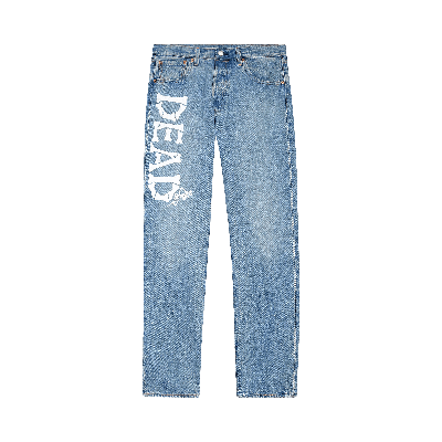 Pre-owned Levi's X Grateful Dead 501 Jeans 'medium Wash' In Blue