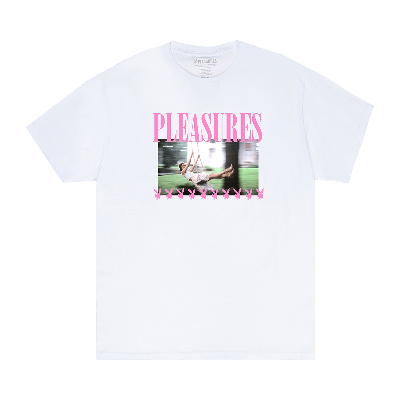 Pre-owned Pleasures Swing T-shirt 'white'
