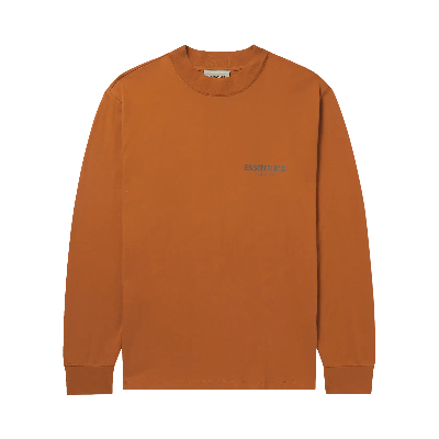 Pre-owned Essentials Fear Of God  X Mr. Porter Exclusive Long-sleeve T-shirt 'vicunia' In Brown