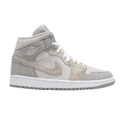 Pre-owned Air Jordan Wmns  1 Mid Se 'particle Grey'
