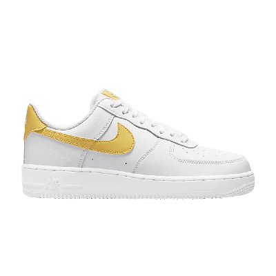 Pre-owned Nike Wmns Air Force 1 '07 'saturn Gold' In White
