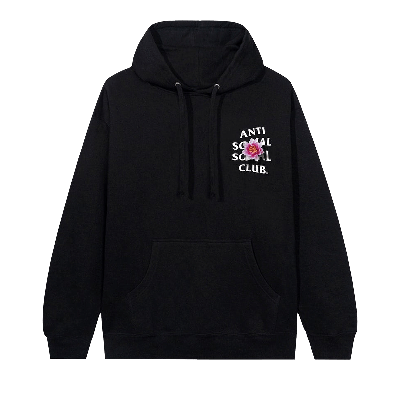 Pre-owned Anti Social Social Club Zen Out Hoodie 'black'