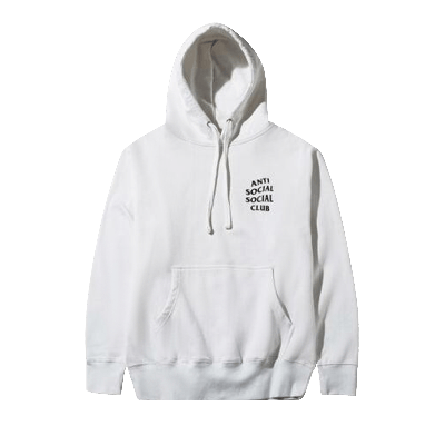 Pre-owned Anti Social Social Club Kkoch Hoodie 'white'