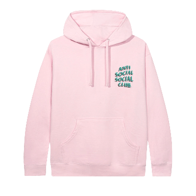 Pre-owned Anti Social Social Club Toned Down Hoodie 'pink'