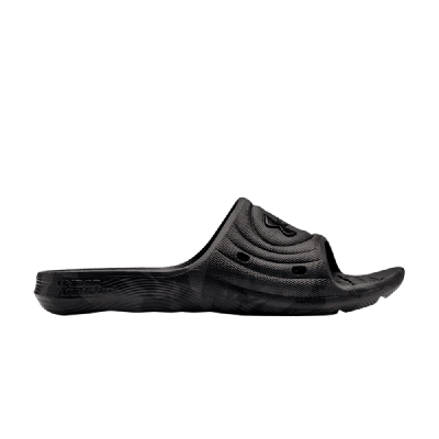 Pre-owned Under Armour Locker Slides 'black Jet Grey'