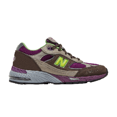Pre-owned New Balance Stray Rats X Wmns 991 Made In England 'purple Green'