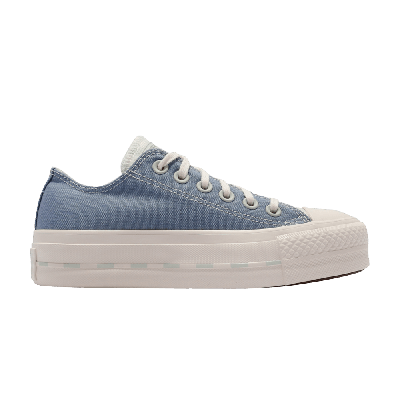 Pre-owned Converse Wmns Chuck Taylor All Star Lift Low 'indigo Oxide' In Blue