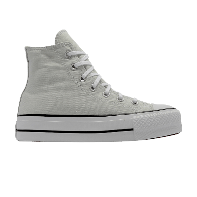 Pre-owned Converse Wmns Chuck Taylor All Star Lift Platform High 'light Silver'