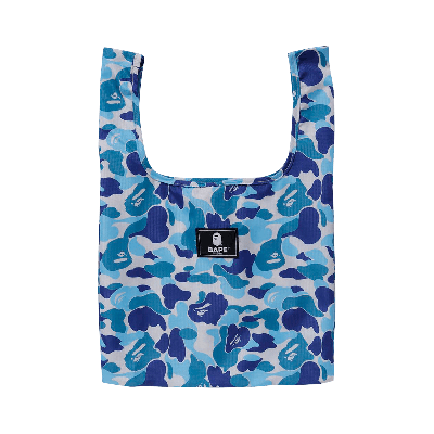 Pre-owned Bape Abc Camo M Shopping Bag 'blue'