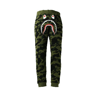 Pre-owned Bape 1st Camo Shark Slim Fit Sweatpants 'green'