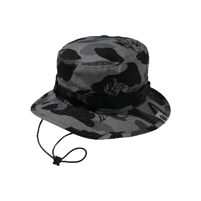 Pre-owned Bape Ursus Camo Military Hat 'black'