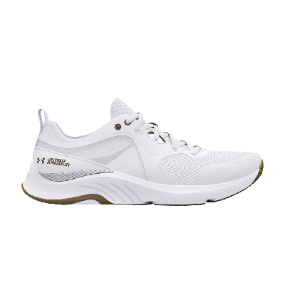 Pre-owned Under Armour Wmns Hovr Omnia Metallic 'white Metallic Gold Luster'