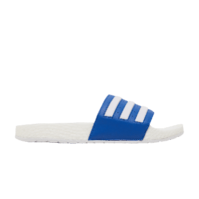 Pre-owned Adidas Originals Adilette Boost Slide 'white Royal Blue'