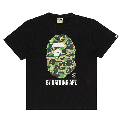 Pre-owned Bape Abc Camo By Bathing Ape Tee 'black/green'