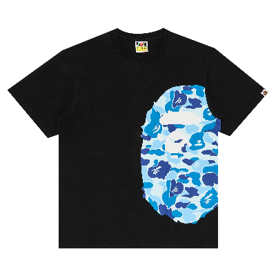Pre-owned Bape Abc Side Big Ape Head Tee 'black/blue'