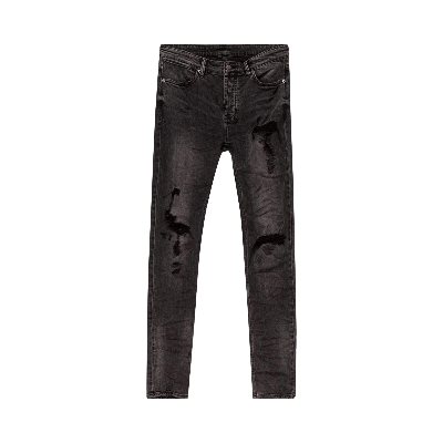 Pre-owned Ksubi Van Winkle Jeans 'angst Trashed Comik' In Black