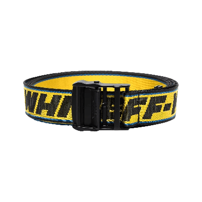 Pre-owned Off-white Tape Industrial Belt 'yellow/black'