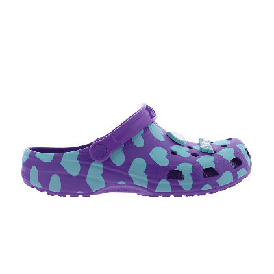 Pre-owned Crocs Awake Ny X Classic Clog 'home Is Where The Heart Is - Purple'