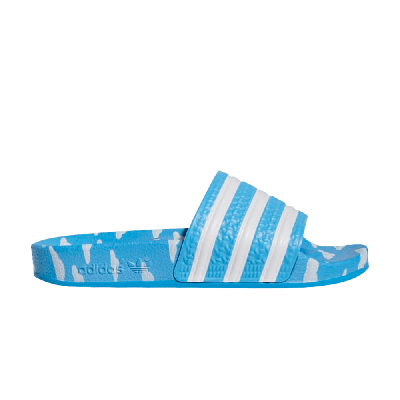 Pre-owned Adidas Originals Wmns Adilette Slides 'blue Tint'