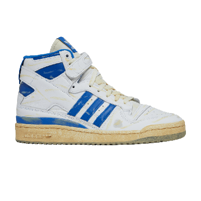 Pre-owned Adidas Originals Forum 84 High 'worn Blue' In White