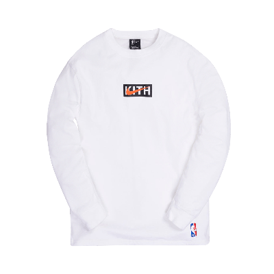 Pre-owned Kith & Nike For New York Knicks Long-sleeve Tee 'white'