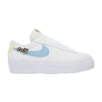 Pre-owned Nike Wmns Blazer Low Platform Next Nature 'air Sprung' In White
