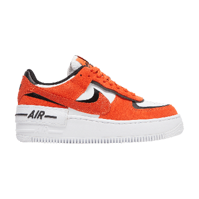 Pre-owned Nike Wmns Air Force 1 Shadow 'cracked Leather - Rush Orange'