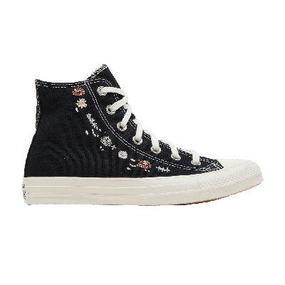 Pre-owned Converse Wmns Chuck Taylor All Star High 'embroidered Floral - Black'