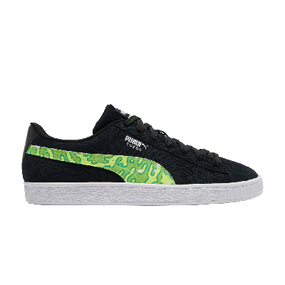 Pre-owned Puma Rick And Morty X Suede 'interdimensional Portal' In Black