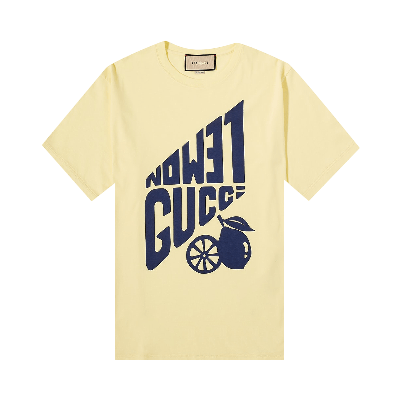 Pre-owned Gucci T-shirt 'firefly' In Yellow