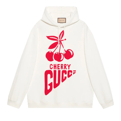 Pre-owned Gucci Hoodie 'ivory/mc' In Cream