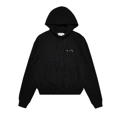 Pre-owned Off-white Caravag Paint Over Hoodie 'black'