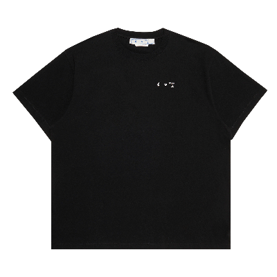 Pre-owned Off-white Caravag Paint Over Short-sleeve Tee 'black'