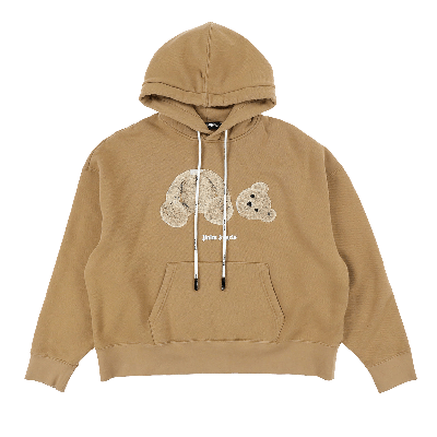 Pre-owned Palm Angels Pa Bear Hoody 'beige/white'