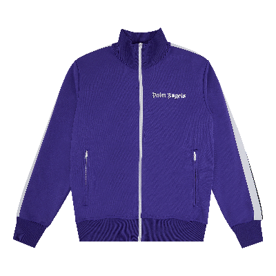 Pre-owned Palm Angels Classic Track Jacket 'purple/white'