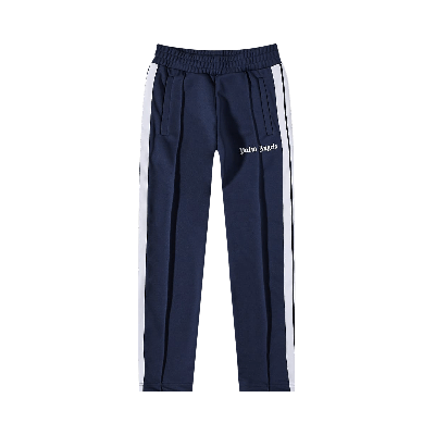 Pre-owned Palm Angels Slim Track Pants 'navy Blue/white'