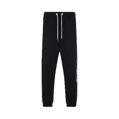 Pre-owned Palm Angels Side Logo Sweatpants 'black/white'
