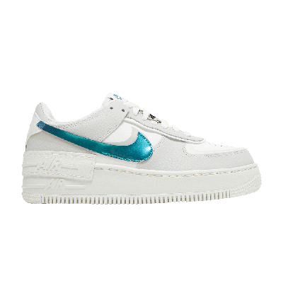Pre-owned Nike Wmns Air Force 1 Shadow 'bright Spruce' In Cream