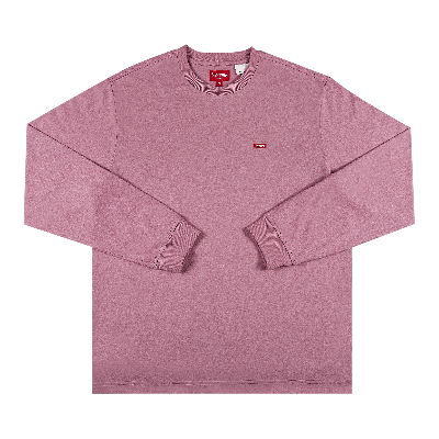 Pre-owned Supreme Small Box Long-sleeve Tee 'pink'