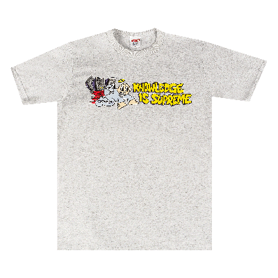 Pre-owned Supreme Knowledge Tee 'ash Grey'