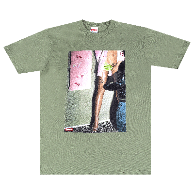 Pre-owned Supreme Model Tee 'light Olive' In Green