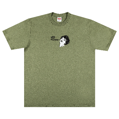 Pre-owned Supreme Love That Tee 'light Olive' In Green
