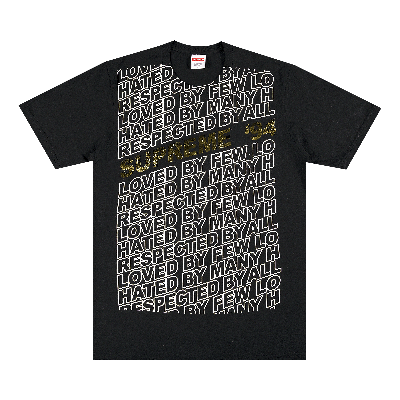 Pre-owned Supreme Respected Tee 'black'