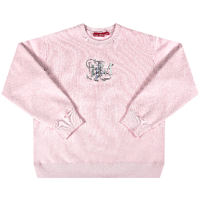 Pre-owned Supreme Overlap Crewneck 'light Pink'