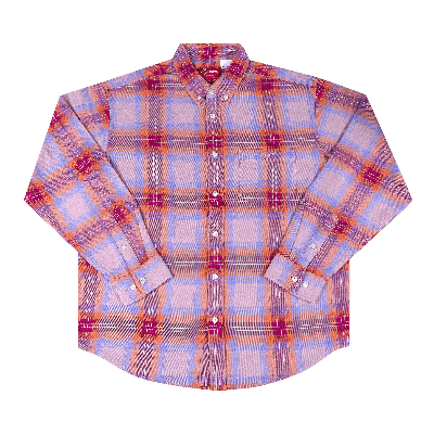 Pre-owned Supreme Brushed Plaid Flannel Shirt 'pink'